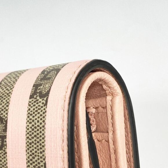 Gucci Gg Supreme Pink Canvas Wallet  (Pre-Owned) - Picture 8 of 12